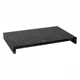 PRÉSENTOIR POUR BUFFET   40x15x3 CM NOIR MARBRE (1 UNITÉ)
