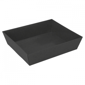 BARQUETTES  300 + 18 PE G/M2 14x13x3,5 CM NOIR CARTON (1000 UNITÉ)