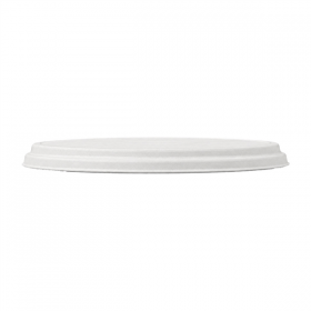 COUVERCLES RÉCIPIENT POUR PIZZA BIONIC  Ø 36,4x1,9 CM BLANC BAGASSE (150 UNITÉ)