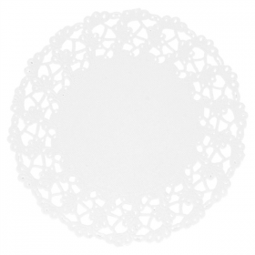 DENTELLES RONDES AJOURÉES  53 G/M2 Ø 11,5 CM BLANC PAPIER (250 UNITÉ) - Garcia de Pou