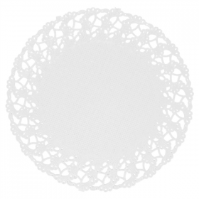 DENTELLES RONDES AJOURÉES  53 G/M2 Ø 14 CM BLANC PAPIER (250 UNITÉ) - Garcia de Pou