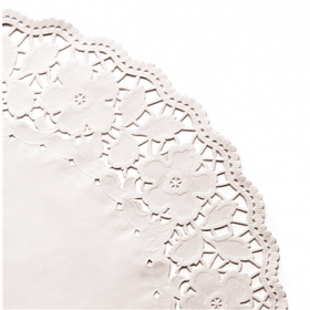 DENTELLES RONDES AJOURÉES  53 G/M2 Ø 42 CM BLANC PAPIER (250 UNITÉ) - Garcia de Pou