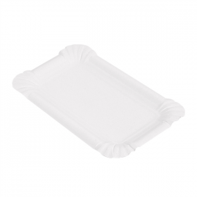 PLATEAUX PÂTISSERIE - PETITS  250 G/M2 15x9 CM BLANC CARTON (250 UNITÉ) - Garcia de Pou