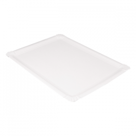 PLATEAUX PÂTISSERIE - MOYENS  500 G/M2 45,5x34 CM BLANC CARTON (25 UNITÉ) - Garcia de Pou