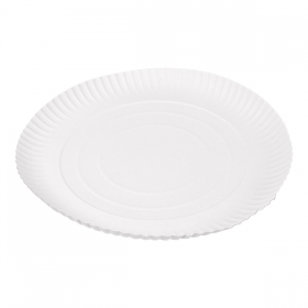 PLATEAUX PÂTISSERIE EN RELIEF  420 G/M2 Ø 30 CM BLANC CARTON (50 UNITÉ) - Garcia de Pou