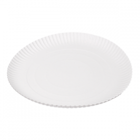 PLATEAUX PÂTISSERIE EN RELIEF  500 G/M2 Ø 32 CM BLANC CARTON (50 UNITÉ) - Garcia de Pou