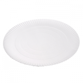 PLATEAUX PÂTISSERIE EN RELIEF  500 G/M2 Ø 34 CM BLANC CARTON (50 UNITÉ) - Garcia de Pou