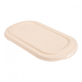 COUVERCLES LUNCH BOX 320.52/53 "BIONIC" 850 ML 24,1x13,6x1,4 CM NATUREL BAGASSE (500 UNITÉ) - Garcia de Pou