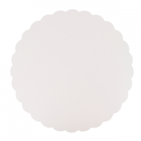 DISQUES PLATS PÂTISSERIE  350 G/M2 Ø 32 CM BLANC CARTON (250 UNITÉ) - Garcia de Pou