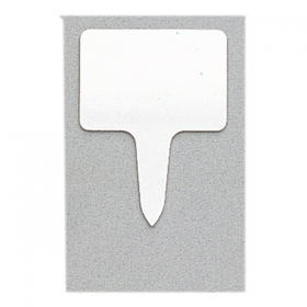 10 U. ÉTIQUETTES À PRIX RECTANGULAIRES  8x5,5x0,1 CM BLANC PVC (1 UNITÉ) - Garcia de Pou