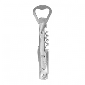 TIRE-BOUCHON MULTI USAGE  14x3,5x1 CM ARGENTE INOX (1 UNITÉ) - Garcia de Pou