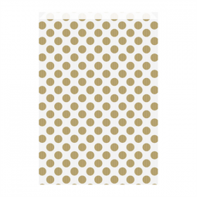 SACHETS PLATS - À POIS  60 G/M2 26+9x38 CM OR CELLULOSE (250 UNITÉ) - Garcia de Pou