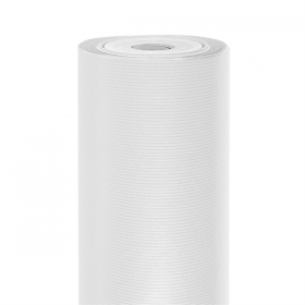 PAPIER CADEAU 100 M  60 G/M2 70 CM BLANC KRAFT VERGÉ (1 UNITÉ) - Garcia de Pou