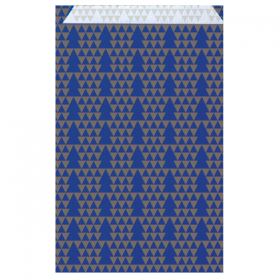 SACHETS PLATS SAPINS  60 G/M2 26+9x38 CM BLEU CELLULOSE (250 UNITÉ) - Garcia de Pou
