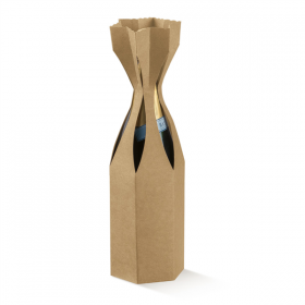 100 U. COFFRETS 1 BOUTEILLE  9x33 CM NATUREL KRAFT (1 UNITÉ) - Garcia de Pou