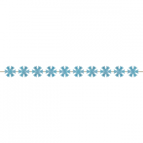 GUIRLANDE BOULES DE NEIGE  250 G/M2 1,5 M BLEU PAPIER (24 UNITÉ)