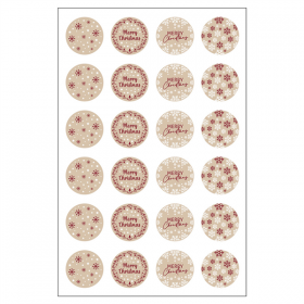 10 FEUILLES (24 U.) ÉTIQUETTES   ASSORTI VINYL (1 UNITÉ)