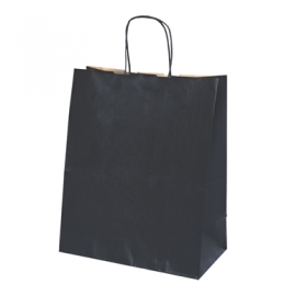 SACS SOS COULEUR UNIE  80 G/M2 18+8x21,5 CM NOIR KRAFT (250 UNITÉ)