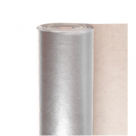 PAPIER CADEAU 100 M  60 G/M2 70 CM ARGENTE KRAFT VERGÉ (1 UNITÉ)