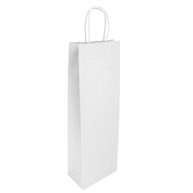 SACS SOS AVEC ANSES 1 BOTEILLE  100 G/M2 14+8x40 CM BLANC CELLULOSE (250 UNITÉ)