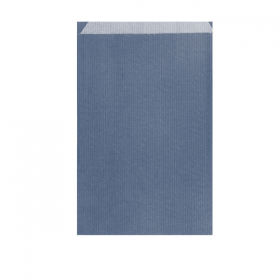 SACHETS PLATS  12+5x18 CM BLEU MARINE KRAFT VERGÉ (250 UNITÉ) - Garcia de Pou