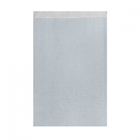 SACHETS PLATS  60 G/M2 19+8x35 CM ARGENTE KRAFT VERGÉ (250 UNITÉ) - Garcia de Pou