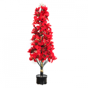SAPIN PONSETIAS  122 (h) CM ROUGE FIBRE OPTIQUE (1 UNITÉ) - Garcia de Pou