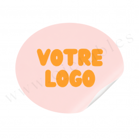 ETIQUETTES ADHESIVES OVALES ∅ 5.2cm - Personnalisées multicouleurs