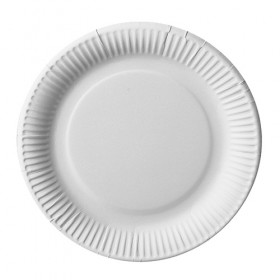 Assiette carton blanc Bio ø 18 cm