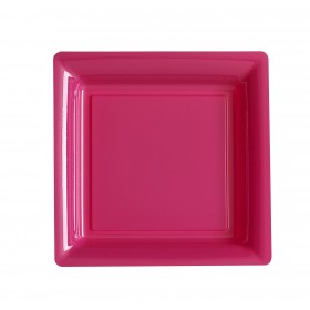 ASSIETTE JETABLE ROSE INDIEN 29cm