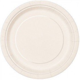 Assiette carton blanc RIGIDE Bio  ø 26 cm