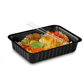 Barquette scellable noire 1000cc
