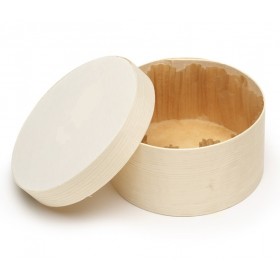 Boite en bois ronde 45cl personnalisable ou non