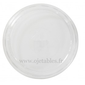 Couvercle plat avec croix pour gobelet SMOOTHIE 55/65cl