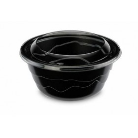 BOL "FESTILINE" RÉUTILISABLE Noir Ø14 CM