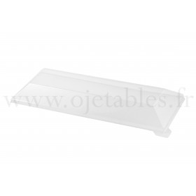 Couvercle pour assiette rectangle en pulpe