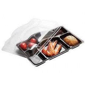 PLATEAU REPAS JETABLE PROMOTION + couvercle compris