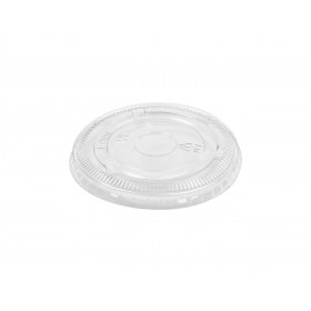 COUVERCLE PLAT RPET POUR POT KRAFT 180 ML 