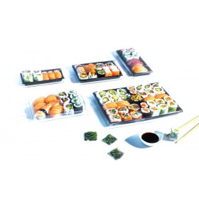 BARQUETTE SUSHIS CRISTAL 140X90 avec Couvercle 