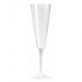 FLUTE EN PLASTIQUE BLANC