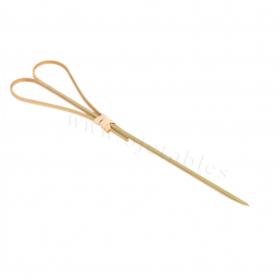Piques cœur en bambou 12 cm
