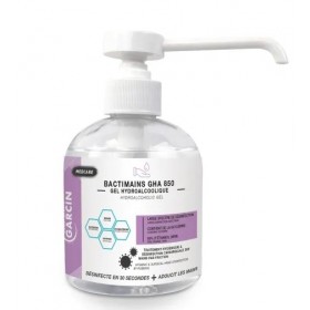 Gel hydroalcoolique apte au contact alimentaire – Flacon pompe 300 ml