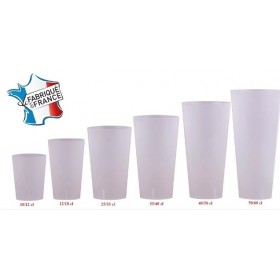 VERRE REUTILISABLE "FUNCUP" TRANSLUCIDE 20/25CL