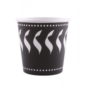 GOBELET CARTON DESIGN 12cl NOIR