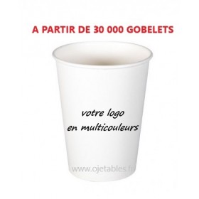 Gobelet carton personnalisé 3oz multicouleurs