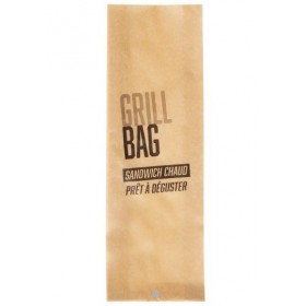 GRILL BAG KRAFT BRUN 105/20+20x320 mm 
