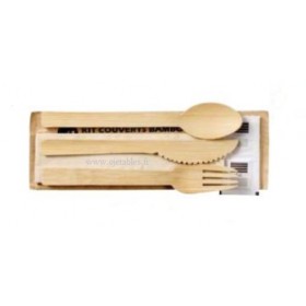 Kit Couvert 6/1 Bambou Naturel