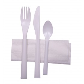 KIT COUVERTS 4/1 "PIQUE NIQUE" PP INCASSABLES