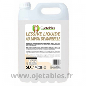 Lessive liquide professionnel au savon de Marseille  - 5litres