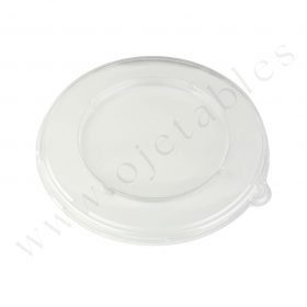 Couvercle pour saladier en pulpe de canne Ø 21cm – RPET transparent